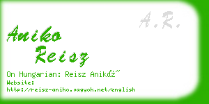 aniko reisz business card